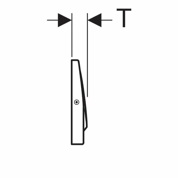Clapeta de actionare Geberit Delta10 lustruit [3]