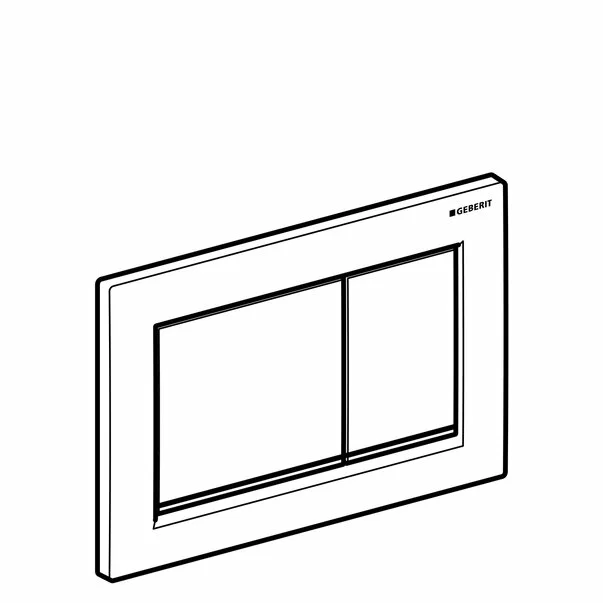 Clapeta de actionare Geberit Omega30 negru crom lucios [2]