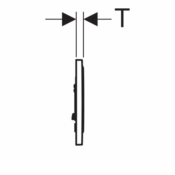 Clapeta de actionare Geberit Sigma10 negru [3]