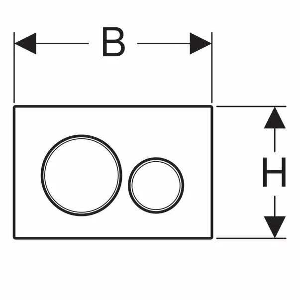 Clapeta de actionare Geberit Sigma20 alb [3]