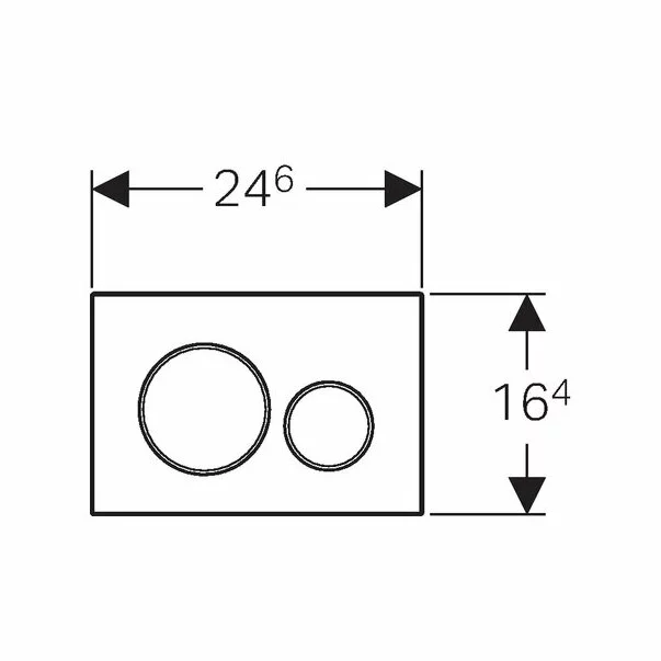 Clapeta de actionare Geberit Sigma20 alb/auriu [1]