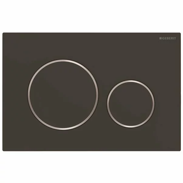 Clapete de actionare - Clapeta de actionare Geberit Sigma20 negru mat / crom lucios EasyToClean