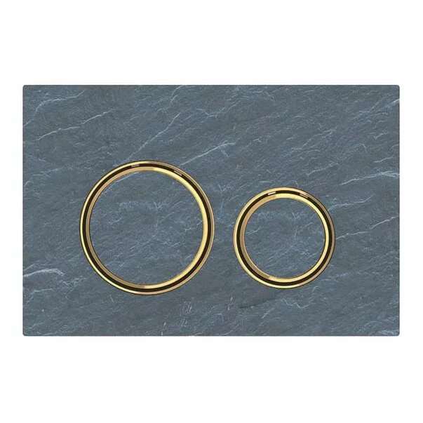 Clapete de actionare - Clapeta de actionare Geberit Sigma21 ardezie mustang cu inel auriu