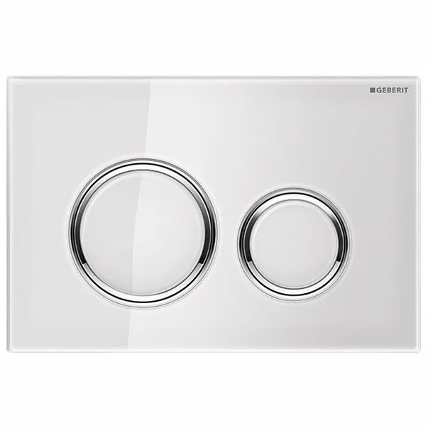 Clapete de actionare - Clapeta de actionare Geberit Sigma21 sticla alb crom lucios