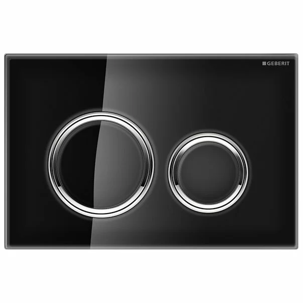 Clapete de actionare - Clapeta de actionare Geberit Sigma21 sticla negru/crom lucios