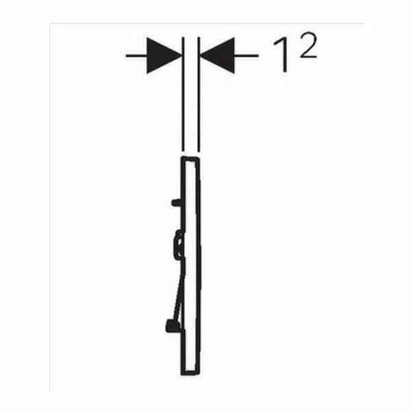 Clapeta de actionare Geberit Sigma30 negru crom lucios [2]