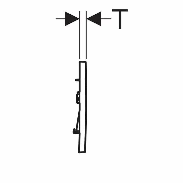 Clapeta de actionare Geberit Sigma30 negru mat lacuit 2 butoane [3]