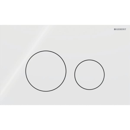 Baie - Clapeta de actionare Geberit Sigma40 Slim alb finisaj lucios