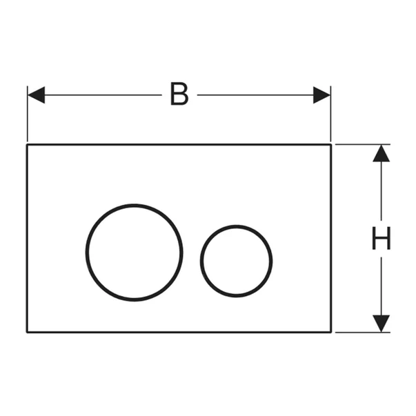 Clapeta de actionare Geberit Sigma40 Slim culoare alama finisaj periat [2]