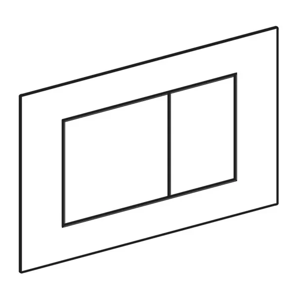 Clapeta de actionare Geberit Sigma40 Slim negru finisaj mat [1]