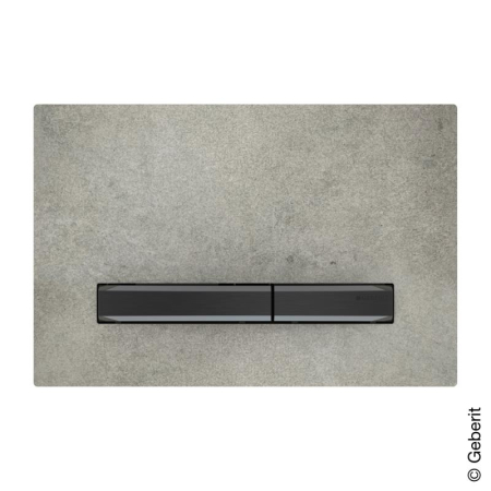 Clapete de actionare - Clapeta de actionare Geberit Sigma50 aspect beton/butoane negru mat