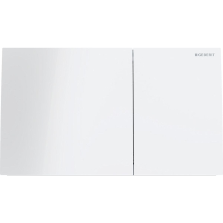Clapete de actionare - Clapeta de actionare Geberit Sigma70 sticla alba finisaj lucios