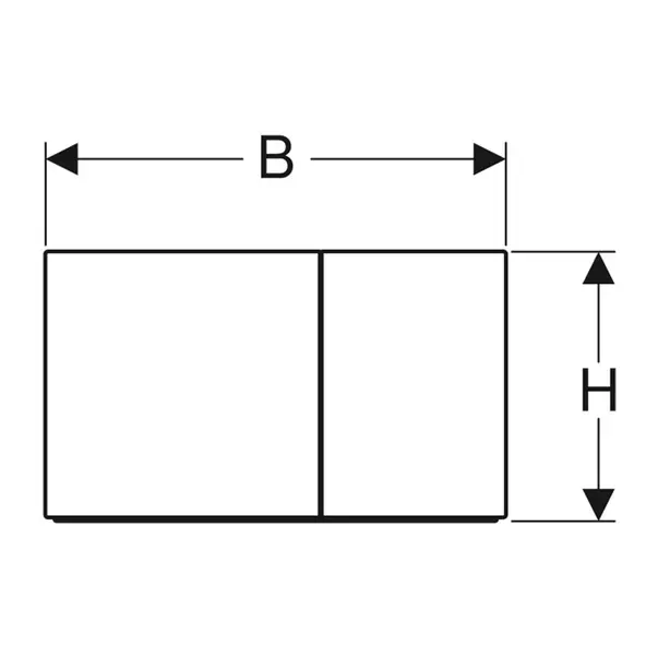 Clapeta de actionare Geberit Sigma70 sticla lava finisaj lucios [1]