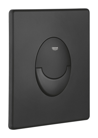 Clapete de actionare - Clapeta de actionare WC Grohe 38964KF0, Start, dubla spalare, verticala, 156 x 197 mm, ABS, mat, negru