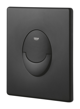 Clapeta de actionare WC Grohe 38964KF0, Start, dubla spalare, verticala, 156 x 197 mm, ABS, mat, negru [2]