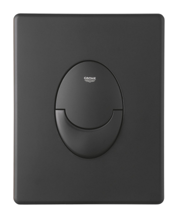 Clapeta de actionare WC Grohe 38964KF0, Start, dubla spalare, verticala, 156 x 197 mm, ABS, mat, negru [1]