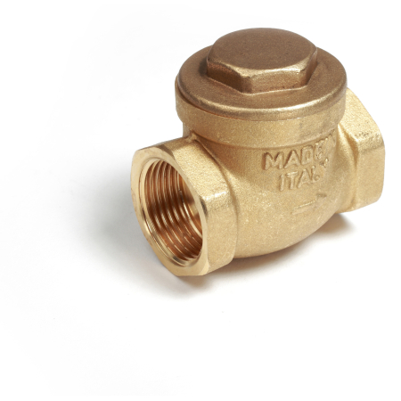 Obiecte si instalatii sanitare - Clapeta de sens Giacomini N6Y005, 1”, filet interior, etansare metalica, alama