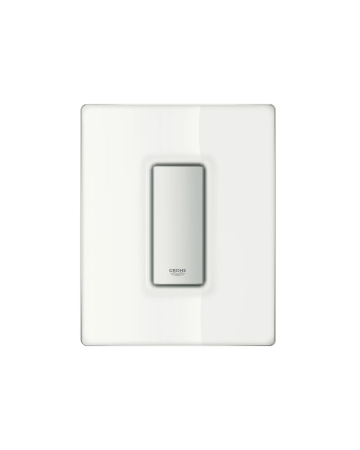 Clapete de actionare - Clapeta urinal Grohe 38846LS0, Skate Cosmopolitan, mono, 116 x 114 mm, verticala, sticla, crom/alb