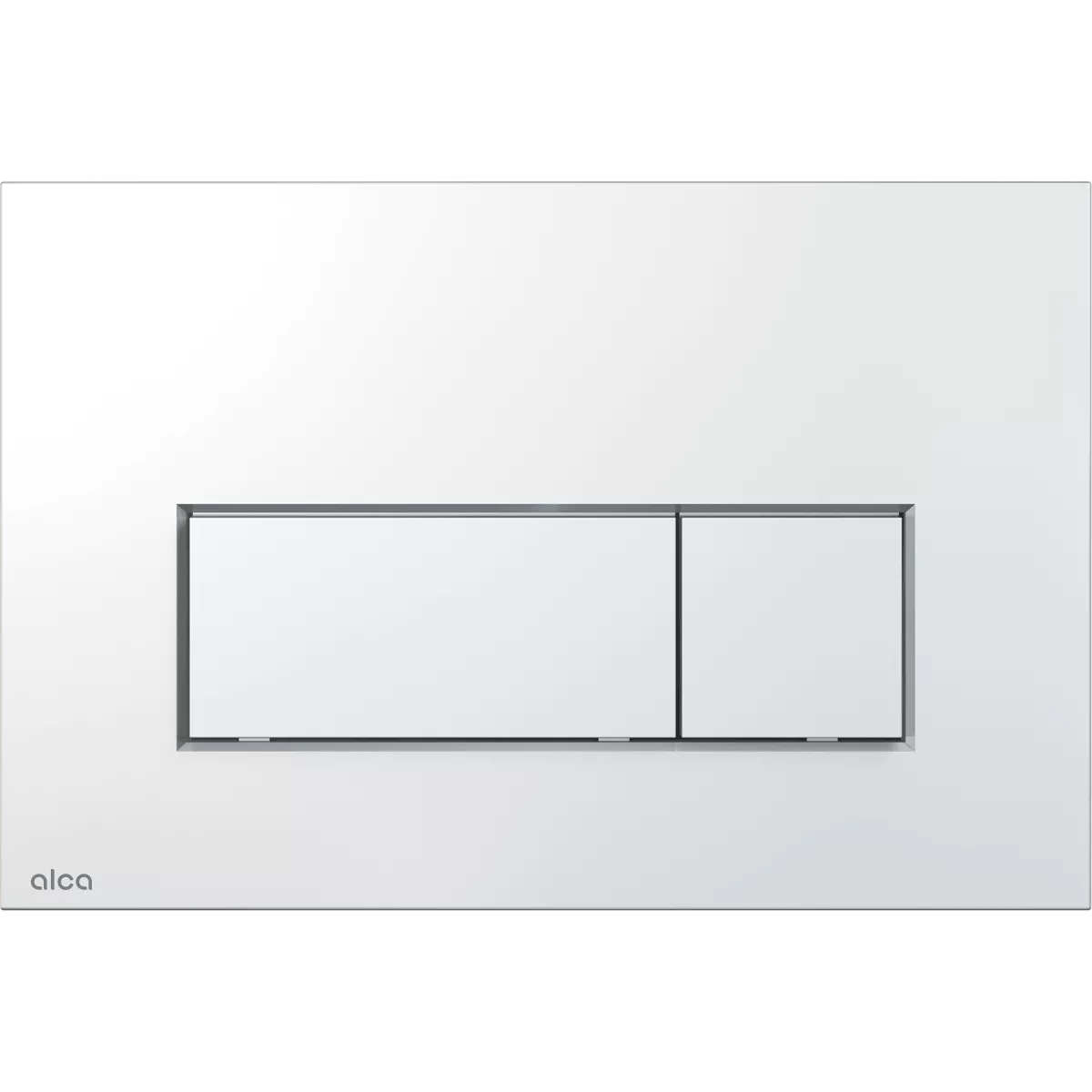 Clapete de actionare - Clapeta WC Alca Thin, dubla, orizontala, 165 x 247 mm, ABS, lucios, crom, M571