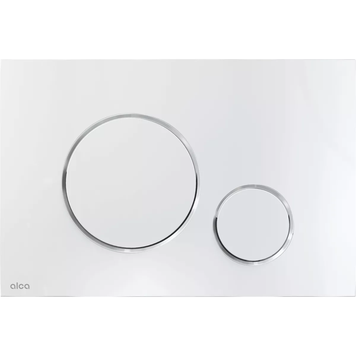 Clapete de actionare - Clapeta WC Alca Thin, dubla, orizontala, 165 x 247 mm, ABS, lucios, crom, M671