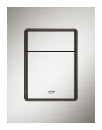 Clapete de actionare - Clapeta WC Grohe 37535DC0, Skate Cosmo S, dubla, verticala, 172 x 130 mm, ABS, mat, otel satinat