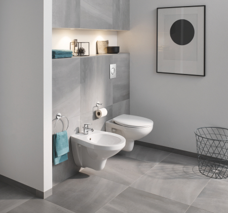 Clapeta WC Grohe 37601000, 130 mm, 172 mm, functie eco, verticala, incastrat pentru tip rezervor, Crom [6]