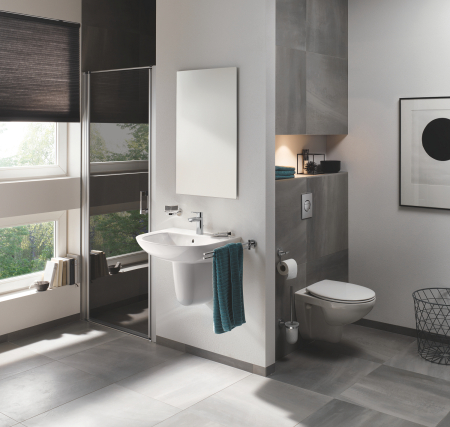 Clapeta WC Grohe 37601000, 130 mm, 172 mm, functie eco, verticala, incastrat pentru tip rezervor, Crom [3]