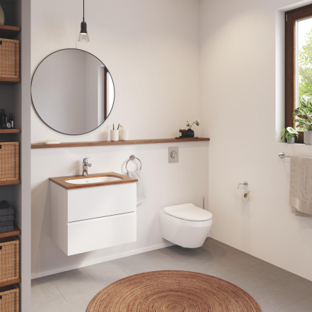 Clapeta WC Grohe 37601000, 130 mm, 172 mm, functie eco, verticala, incastrat pentru tip rezervor, Crom [9]