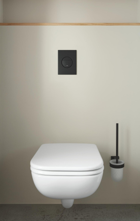 Clapeta WC Grohe 37601KF0, Nova Cosmo S, dubla, verticala, 172 x 130 mm, ABS, mat, negru [4]