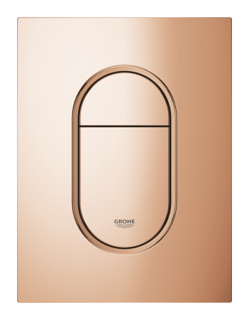 Clapete de actionare - Clapeta WC Grohe 37624DA0, Arena Cosmopolitan, S, dubla, 130 x 172 mm, verticala, lucios, cupru