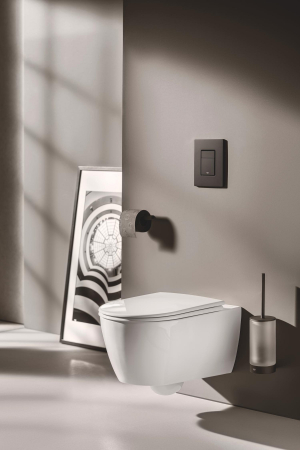 Clapeta WC Grohe 37624KF0, Arena Cosmo S, dubla, verticala, 130 x 172 mm, plastic, mat, negru [4]