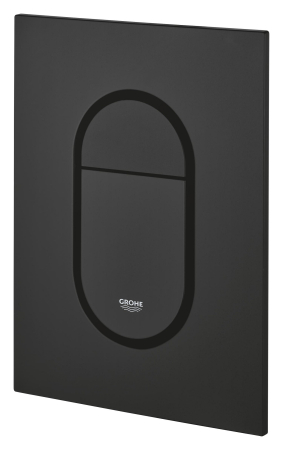 Clapeta WC Grohe 37624KF0, Arena Cosmo S, dubla, verticala, 130 x 172 mm, plastic, mat, negru [2]