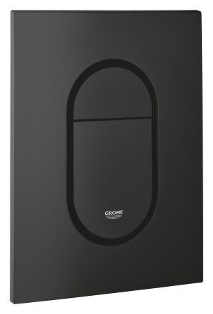 Clapeta WC Grohe 37624KF0, Arena Cosmo S, dubla, verticala, 130 x 172 mm, plastic, mat, negru [1]