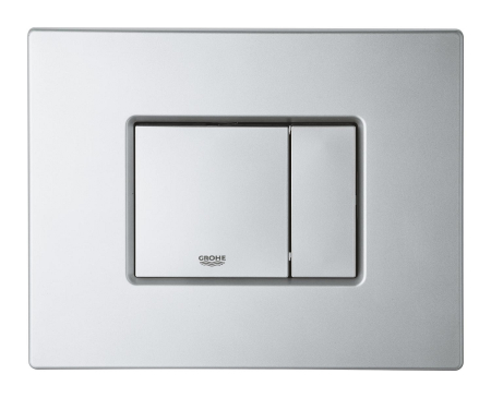Clapeta WC Grohe 38732BR0, Skate Cosmo, dubla, 156 x 197 mm, verticala, anti-amprenta, ABS, mat, crom [1]