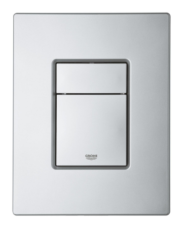 Toalete - Clapeta WC Grohe 38732BR0, Skate Cosmo, dubla, 156 x 197 mm, verticala, anti-amprenta, ABS, mat, crom