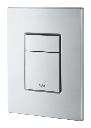 Clapeta WC Grohe 38732BR0, Skate Cosmo, dubla, 156 x 197 mm, verticala, anti-amprenta, ABS, mat, crom [3]