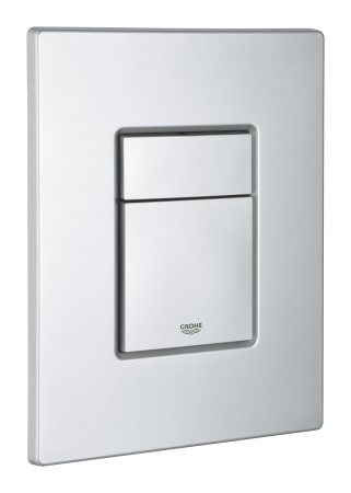 Clapeta WC Grohe 38732BR0, Skate Cosmo, dubla, 156 x 197 mm, verticala, anti-amprenta, ABS, mat, crom [4]