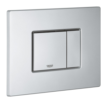Clapeta WC Grohe 38732BR0, Skate Cosmo, dubla, 156 x 197 mm, verticala, anti-amprenta, ABS, mat, crom [2]