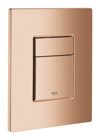 Clapeta WC Grohe 38732DA0, Skate Cosmopolitan, dubla, reversibila, 156 x 197 mm, plastic, lucios, cupru [1]