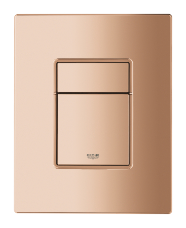 Toalete - Clapeta WC Grohe 38732DA0, Skate Cosmopolitan, dubla, reversibila, 156 x 197 mm, plastic, lucios, cupru