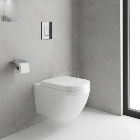 Clapeta WC Grohe 38732KV0, Skate Cosmo, dubla, verticala, 197 x 156 mm, ABS, lucios, negru [8]