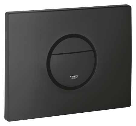 Clapeta WC Grohe 38765KF0, Nova Cosmopolitan, verticala, dubla, 156 x 197 mm, ABS, mat, negru [3]