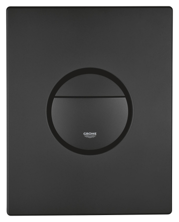 Toalete - Clapeta WC Grohe 38765KF0, Nova Cosmopolitan, verticala, dubla, 156 x 197 mm, ABS, mat, negru