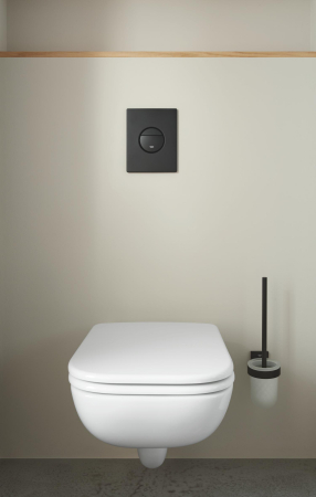 Clapeta WC Grohe 38765KF0, Nova Cosmopolitan, verticala, dubla, 156 x 197 mm, ABS, mat, negru [6]