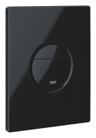 Clapeta WC Grohe 38765KV0, Nova Cosmo, dubla, verticala, 197 x 156 mm, ABS, lucios, negru [1]