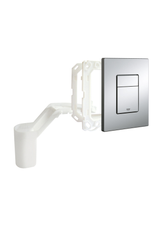 Baie - Clapeta WC Grohe 38805000, 156 mm, 197 mm, functie eco, verticala, incastrat pentru tip rezervor, Crom