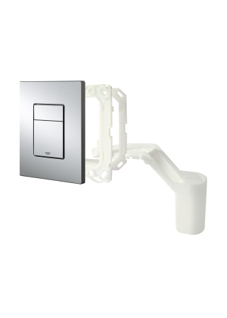 Clapeta WC Grohe 38805000, 156 mm, 197 mm, functie eco, verticala, incastrat pentru tip rezervor, Crom [1]