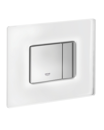 Clapeta WC Grohe 38845MF0, Skate Cosmo, dubla, verticala, 197 x 156 mm, sticla, crom [4]