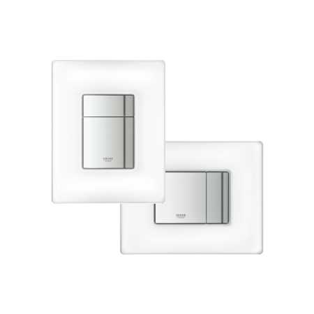 Clapeta WC Grohe 38845MF0, Skate Cosmo, dubla, verticala, 197 x 156 mm, sticla, crom [6]