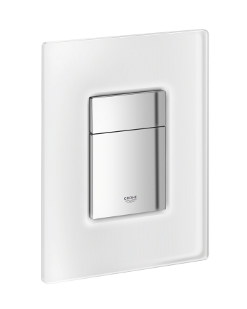 Clapeta WC Grohe 38845MF0, Skate Cosmo, dubla, verticala, 197 x 156 mm, sticla, crom [2]